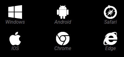 รองรับ IOS, Android, Safari, IOS, Chrome, Edge